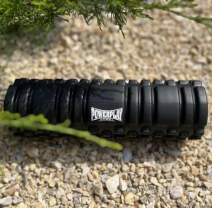 Масажний ролик (роллер) PowerPlay 4342 Massage Roller чорний 30x10 см
