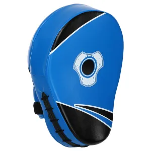 Лапа вигнута для боксу та єдиноборств HARD TOUCH 19x5x25 см 2 шт - 23 см - синій