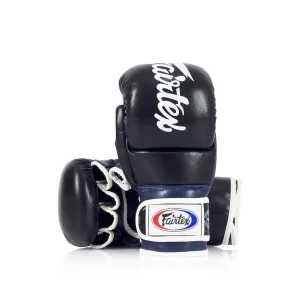 Grappling MMA Gloves Fairtex FGV18 Black/Blue L
