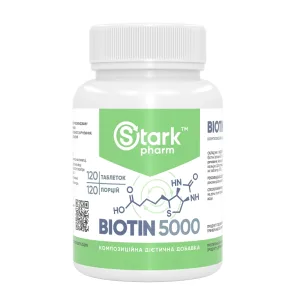 Stark Biotin 5000 - 120 таблеток (До 01.27)