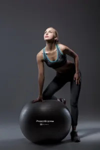 Мяч для фитнеса фитбол Power System PS-4013 Ø75 cm PRO Gymball чёрный