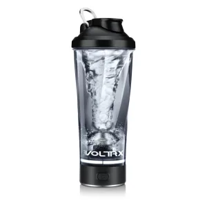 Шейкер спортивний електричний VOLTRX VortexBoost 600 мл. Tritan Black