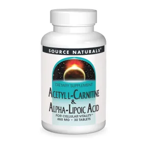 Acetyl L-Carnitine & Alpha-Lipoic Acid 650 мг - 30 таблеток
