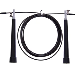 Скакалка швидкісна кросфіт зі сталевим тросом Чорний - 300 см