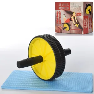 Колесо для преса (ролик гімнастичний) подвійне - 22 см