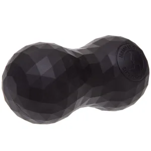 Peanut Back Massager Double Silicone 14x6.5 cm Black