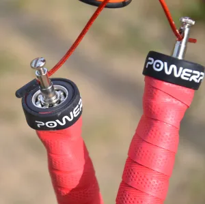 Скакалка швидкісна на підшипниках PowerPlay 4208 Fitness Jump Rope червона (3m.)