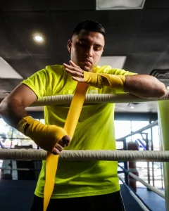 Бинти для боксу TITLE Boxing Select 180" Semi Elastic Mexican Gold (4,5 м.)