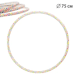 Обруч Bamsic "Зірочка" 75 см цільний гімнастичний пластиковий 0189