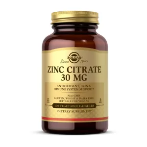 Zinc Citrate - 30 мг 100 вегетаріанських капсул