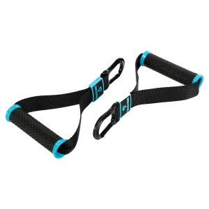 Ручки з карабінами для еспандерів, резинок та тренажерів FIT HOOK HANDLES LiveUp 2 шт чорний LP8706