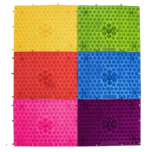 Килимок пазл ортопедичний масажний 38.5 см 28 см Фіолетовий - 240-260 г