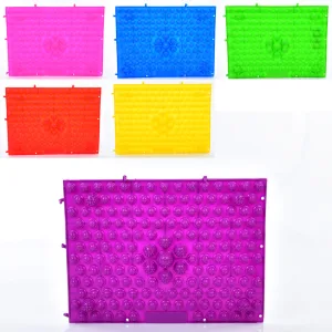 Килимок пазл ортопедичний масажний 38.5 см 28 см Фіолетовий - 240-260 г