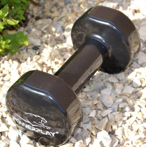 Гантелі вінілові PowerPlay 2 * 1 кг. PP_4121 Чорні (2шт. - пара)