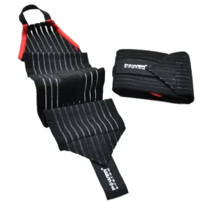 Кистьові бинти Power System PS-6000 Elastic Wrist Support чорний/червоний