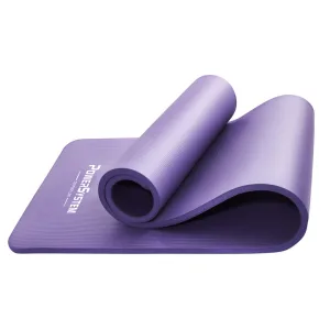Yoga and Fitness Mat Power System PS-4017 NBR Fitness Yoga Mat Plus Purple 180 x 61 x 1