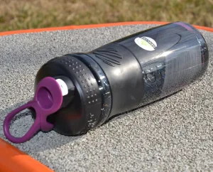 Шейкер спортивний пляшка BlenderBottle SportMixer Flip 820 мл чорний/Plum