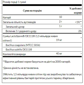 Probiotic + Prebiotic Blackberry - 60 жуйок