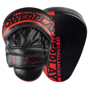 Лапи боксерські PowerPlay 3041 чорно червоні PU [пара]