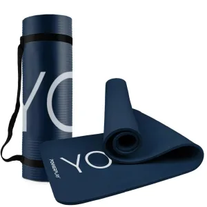 Килимок для йоги та фітнесу PowerPlay 4151 NBR Performance Mat синій 183x61x1,2