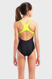 Купальник для плавання злитий Arena DIM LIGHT SWIMSUIT SWIM PRO BA дет (оригінал) 128 см - чорний-жовтий-рожевий