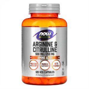 Arginine 500 мг Citrulline 250 мг - 120 капсул