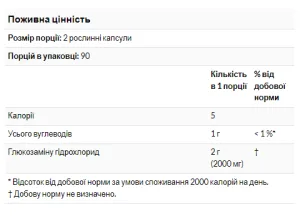 Glucosamine 1000 - 60 капсул