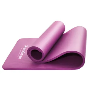 Килимок для йоги та фітнесу Power System PS-4017 NBR Fitness Yoga Mat Plus Рожевий 180 х61 х1