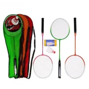 Бадмінтон, 2 ракетки, з воланчиками, чохол. помаранчевий