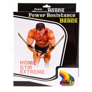 Еспандер трубчастий, набір із 5 джгутів Power Band Комплект Довжина 120 см Різні кольори в комплекті