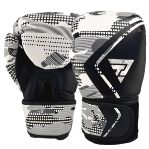 Рукавички боксерські Power 10 унцій - чорний-білий