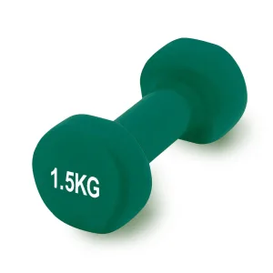 Гантель вінілова PowerPlay 4125 Achilles - 1,5 кг. зелена 1 шт.