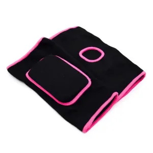 Наколінник для танці дитячий від 3-8 років чорний-рожевий