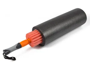 Массажный ролик EasyFit TIO 3 в 1 чёрно-оранжевый