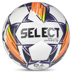 М'яч футбольний Select BRILLANT TRAINING DB v24 білий, фіолетовий універсальний №4 (оригінал)/4