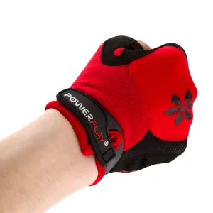 Велоперчатки женские PowerPlay 5284 A красные - XS