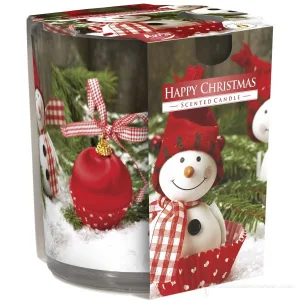Ароматична свічка в скляному стакані щасливе різдво SN 72 s-25