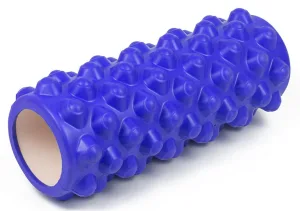 Масажний ролик EasyFit Grid Roller Extreme 33 см синій