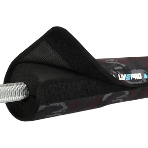 Barbell pad cushioning LiveUp black LP8093