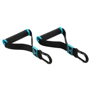 Ручки з карабінами для еспандерів, резинок та тренажерів FIT HOOK HANDLES LiveUp 2 шт чорний LP8706