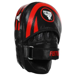 Лапа согнутая для бокса и единоборств FISTRAGE RAGE 2 шт чёрный-красный