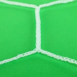 Football Goal Net Set of 2 pcs 7.32×2.44×1.5 m White