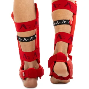 Захист гомілки та стопи для карате Arawaza R Replica Червоний - XL
