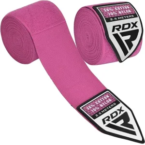 Бинти для боксу RDX Hand Wraps рожеві 2,5 м