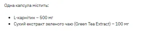 Stark L-Carnitine/Green Tea Extract 600 мг - 60 капсул