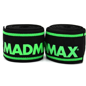 Бинти на коліна MadMax MFA-299 Non slide & slip knee wraps 2,0m Black/Green