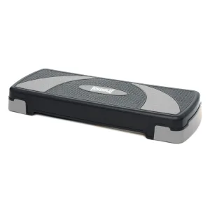 Степ платформа PowerPlay 4358 3 рівні 10 15 20 см By Step Чорно/Сіра