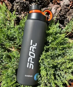 Пляшка для води CASNO - 1000 мл KXN-1243 Сіра