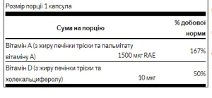 Вітамін A D - 250 м'яких капсул на флакон