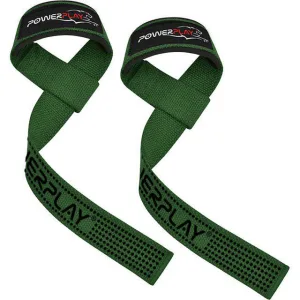 Лямки для тяги PowerPlay 7064 Lifting Gym Straps зелені